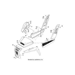 Panel,Rear Side-Lh Green By Arctic Cat 4406-389 OEM Hardware 4406-389 Core Power Equipment