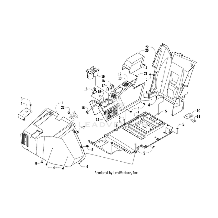 Panel,Rear Splash-Routed (Lh) By Arctic Cat