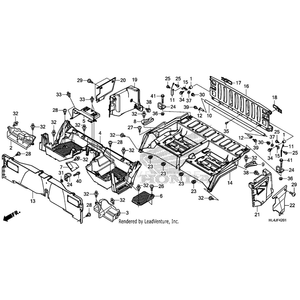 Panel, Right Cover Bed Side *Y225R* (Active Yellow R) by Honda 81555-HL4-A10ZK OEM Hardware 81555-HL4-A10ZK Off Road Express Peach St