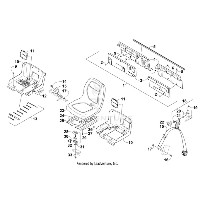 Panel, Seat - Assembly By Arctic Cat