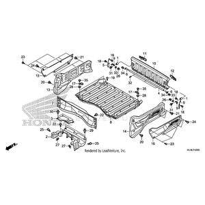 Panel Set, Left Bed Side (Type1) (Wl) by Honda 81580-HL4-AE0ZA OEM Hardware 81580-HL4-AE0ZA Off Road Express Peach St