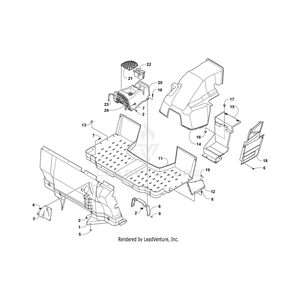 Panel, Splash - Left By Arctic Cat 2416-019 OEM Hardware 2416-019 Core Power Equipment