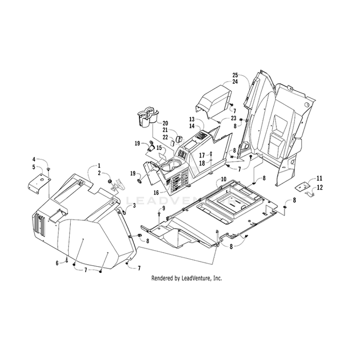 Panel,Splash-Rear-Lh By Arctic Cat