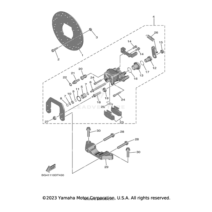 Parking Brake Assembly by Yamaha