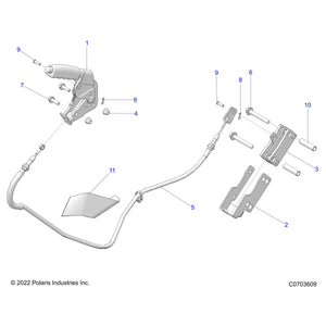 Parking Brake Caliper Assembly by Polaris 1911972 OEM Hardware P1911972 Off Road Express