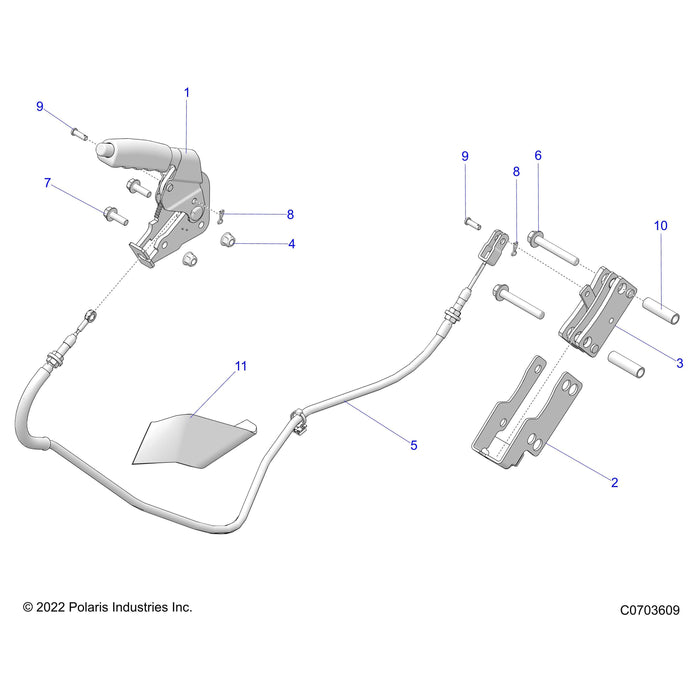 Parking Brake Caliper Assembly by Polaris