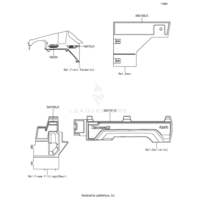 Pattern,Carrier,Lh,Rr by Kawasaki