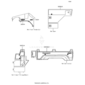 Pattern,Carrier,Lh,Rr by Kawasaki 56075-0756 OEM Hardware 56075-0756 Off Road Express Peach St