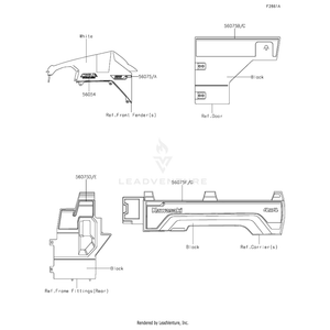 Pattern,Carrier,Lh,Rr by Kawasaki 56075-1901 OEM Hardware 56075-1901 Off Road Express Peach St