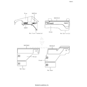 Pattern,Carrier Panel,Lh by Kawasaki 56075-1881 OEM Hardware 56075-1881 Off Road Express Peach St