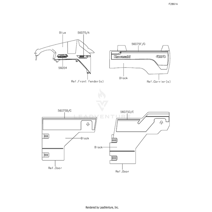 Pattern,Carrier Panel,Lh by Kawasaki