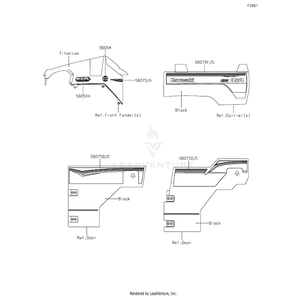 Pattern,Carrier Panel,Lh by Kawasaki 56075-2102 OEM Hardware 56075-2102 Off Road Express Peach St