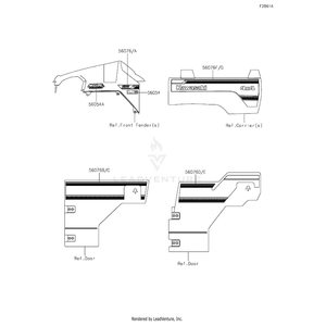 Pattern,Carrier Panel,Lh by Kawasaki 56076-2309 OEM Hardware 56076-2309 Off Road Express Peach St