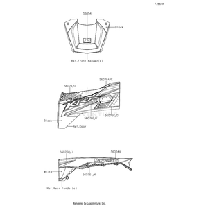 Pattern,Door Cover,Lh,Rr by Kawasaki 56076-0295 OEM Hardware 56076-0295 Off Road Express Peach St