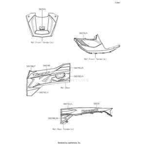Pattern,Door Cover,Rh,Cnt by Kawasaki 56076-1263 OEM Hardware 56076-1263 Off Road Express Peach St
