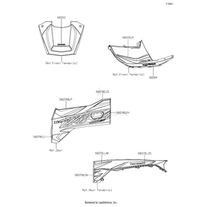 Pattern,Door,Lh,Cnt by Kawasaki 56076-4356 OEM Hardware 56076-4356 Off Road Express Peach St