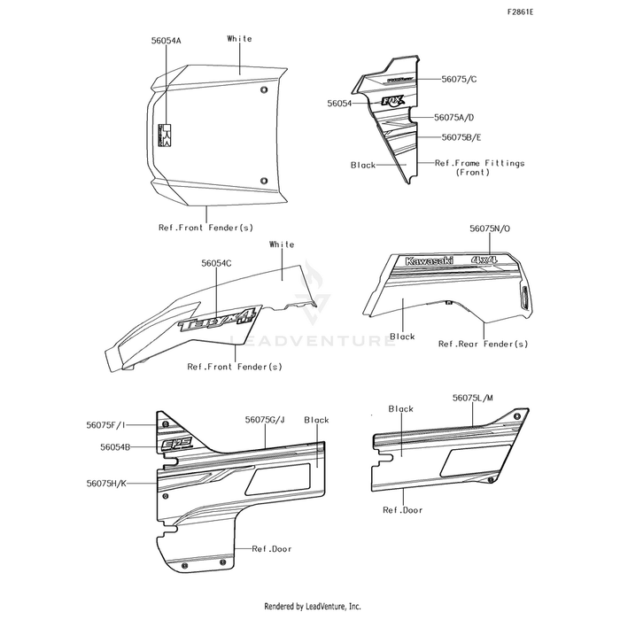 Pattern,Fr Door,Lh by Kawasaki