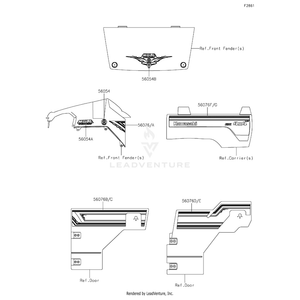 Pattern,Fr Side Guard,Lh by Kawasaki 56076-0224 OEM Hardware 56076-0224 Off Road Express Peach St