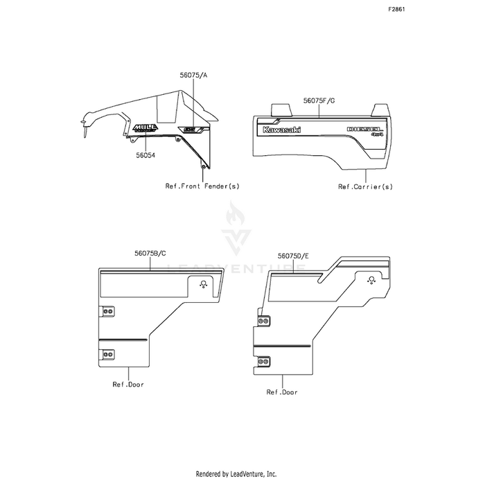 Pattern,Side Guard,Lh by Kawasaki