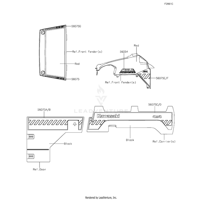 Pattern,Side Guard,Lh by Kawasaki