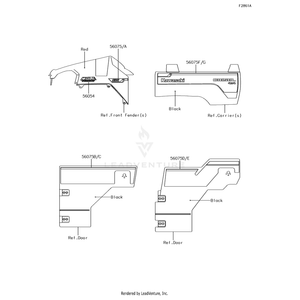 Pattern,Side Guard,Lh,Fr by Kawasaki 56075-3970 OEM Hardware 56075-3970 Off Road Express Peach St