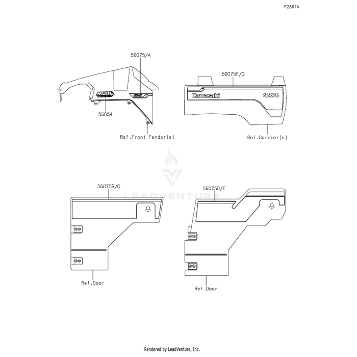 Pattern,Side Guard,Lh,Rr by Kawasaki