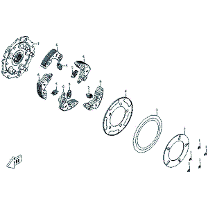 Pawl Assy. (Mc) by CF Moto 0600-054200 OEM Hardware 0600-054200 Northstar Polaris