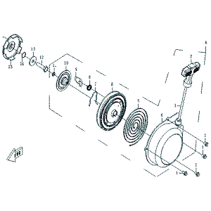 Pawl Spring by CF Moto 0180-092204 OEM Hardware 0180-092204 Northstar Polaris