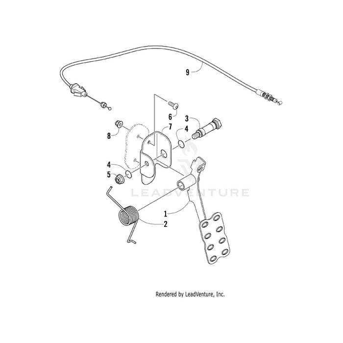 Pedal, Accelerator By Arctic Cat