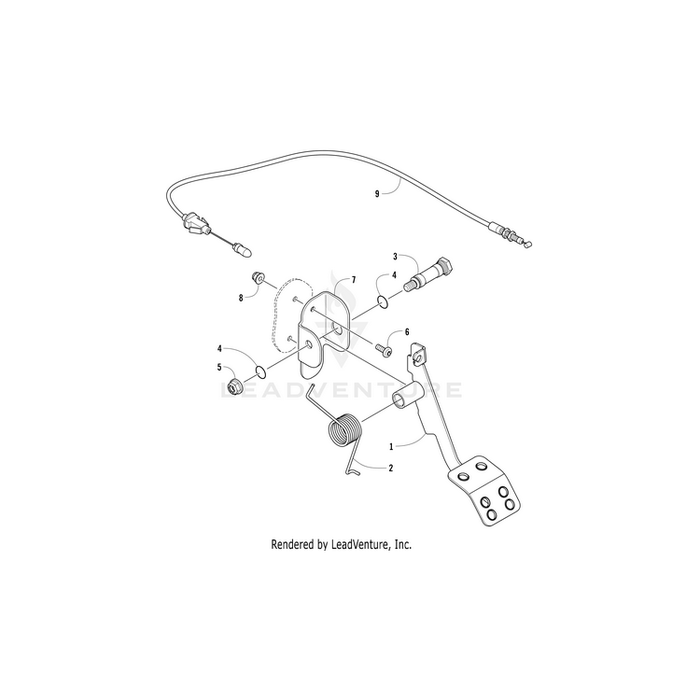 Pedal,Accelerator-Ptd Pwd Black By Arctic Cat