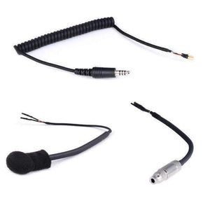 Peltor Coil Cord Helmet Kit With Flex Boom Mic, 3.5Mm Earbud Jack & 4C Plug by Rugged Radios HK-PFC-3.5 01038799851705 Rugged Radios