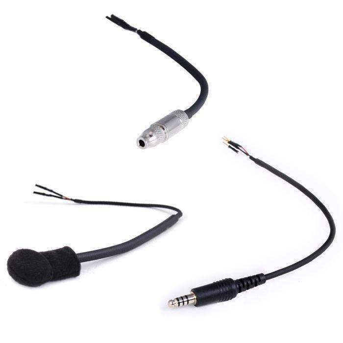 Peltor Straight Cord Helmet Kit With Flex Boom Mic, 3.5Mm Earbud Jack & 4C Plug by Rugged Radios