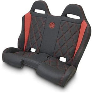 Performance Bench Seat Black/Red by BS Sands PEBERDBDX Bench Seat 08120116 Parts Unlimited