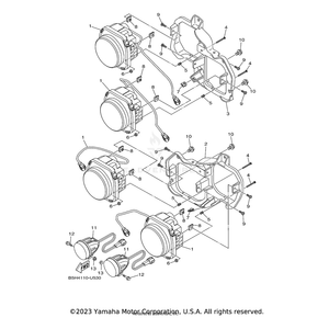 Pilot Light Assembly by Yamaha B5H-H4101-01-00 OEM Hardware B5H-H4101-01-00 Off Road Express