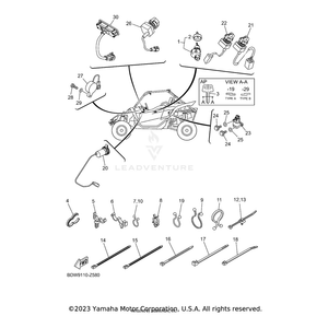 Pilot Light Assembly by Yamaha BDW-83530-00-00 OEM Hardware BDW-83530-00-00 Off Road Express