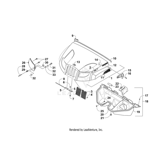 Pin, Hood By Arctic Cat