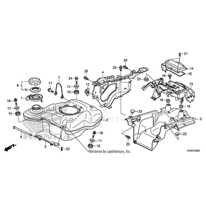 Pin, Lock (8Mm) by Honda 94251-08000 OEM Hardware 94251-08000 Off Road Express Peach St