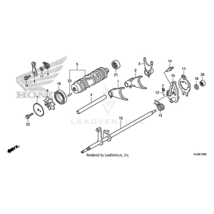 Pin, Return Spring by Honda 24652-KY4-900 OEM Hardware 24652-KY4-900 Off Road Express Peach St