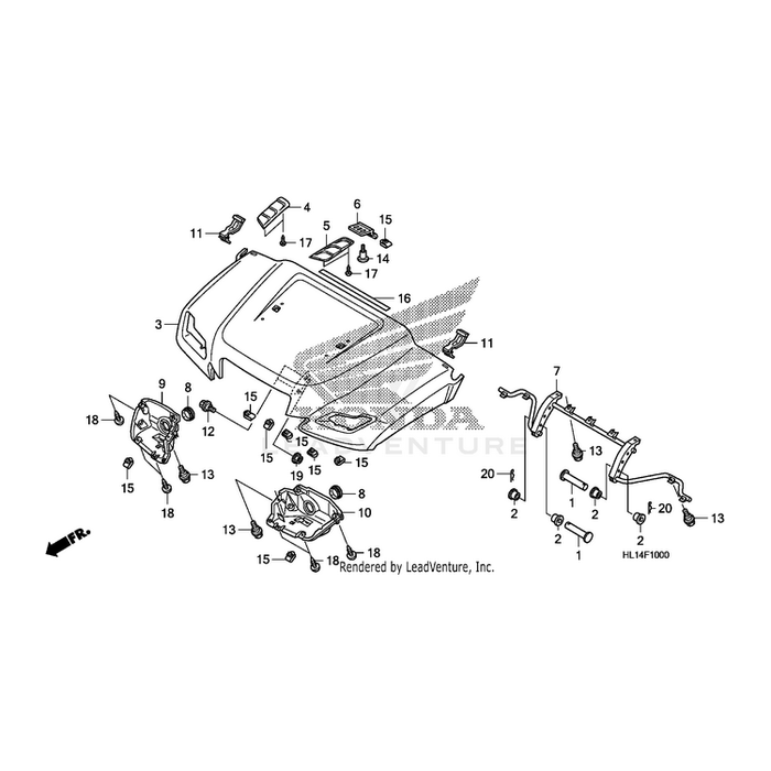 Pin, Step Bar Joint by Honda