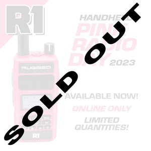 Pink Rugged R1 Business Band Handheld - Digital And Analog by Rugged Radios R1-PINK 01039374005667 Rugged Radios