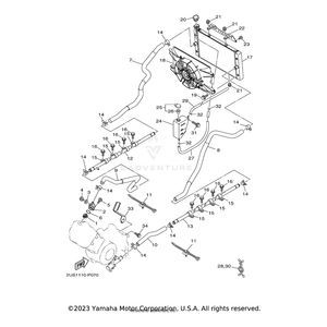 Pipe 3 by Yamaha 2PG-E2483-00-00 OEM Hardware 2PG-E2483-00-00 Off Road Express