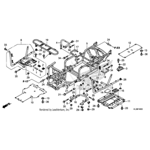 Pipe Assembly, Right Step by Honda 50315-HL3-A00 OEM Hardware 50315-HL3-A00 Off Road Express Peach St