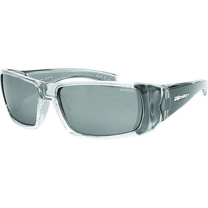 Pipe Bomb Eyewear Smoke W/Silver Mirror Polarized Lens by Bomber PB114 Sunglasses 519-0050 Western Powersports Drop Ship