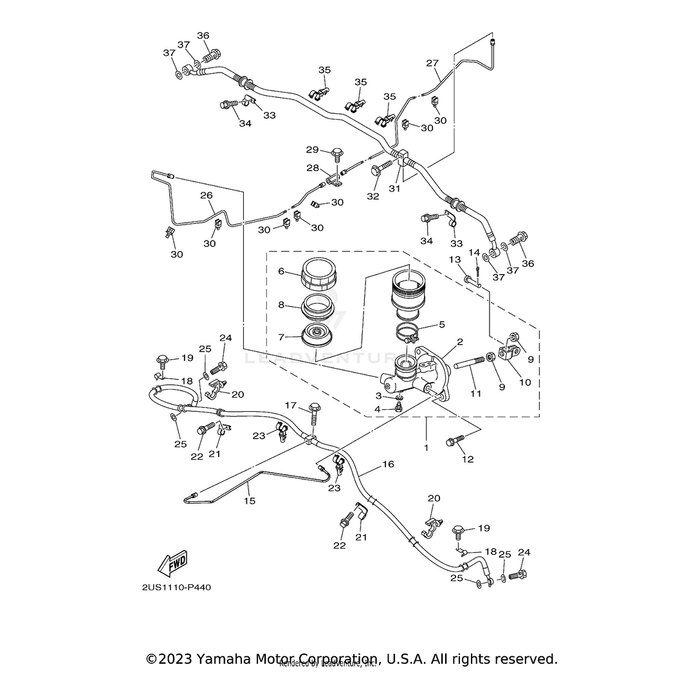 Pipe, Brake by Yamaha