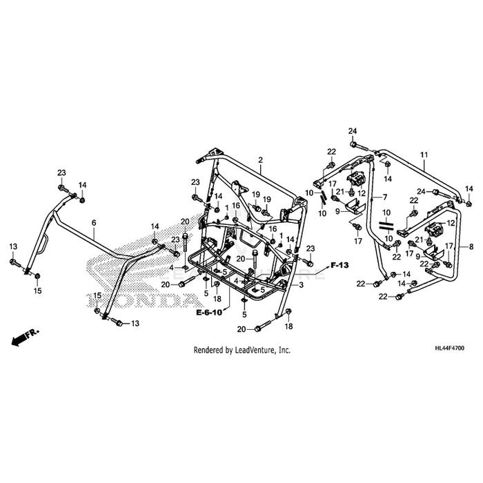 Pipe, Front Roll Bar by Honda