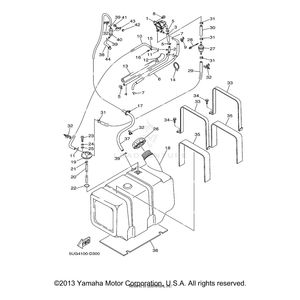 Pipe, Joint by Yamaha 5UG-24461-00-00 OEM Hardware 5UG-24461-00-00 Off Road Express