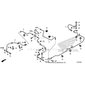 Pipe, Rear Brake by Honda 45128-HL3-A00 OEM Hardware 45128-HL3-A00 Off Road Express Peach St