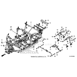 Pipe, Rear Forward Seat Frame by Honda 50710-HL7-A20 OEM Hardware 50710-HL7-A20 Off Road Express Peach St