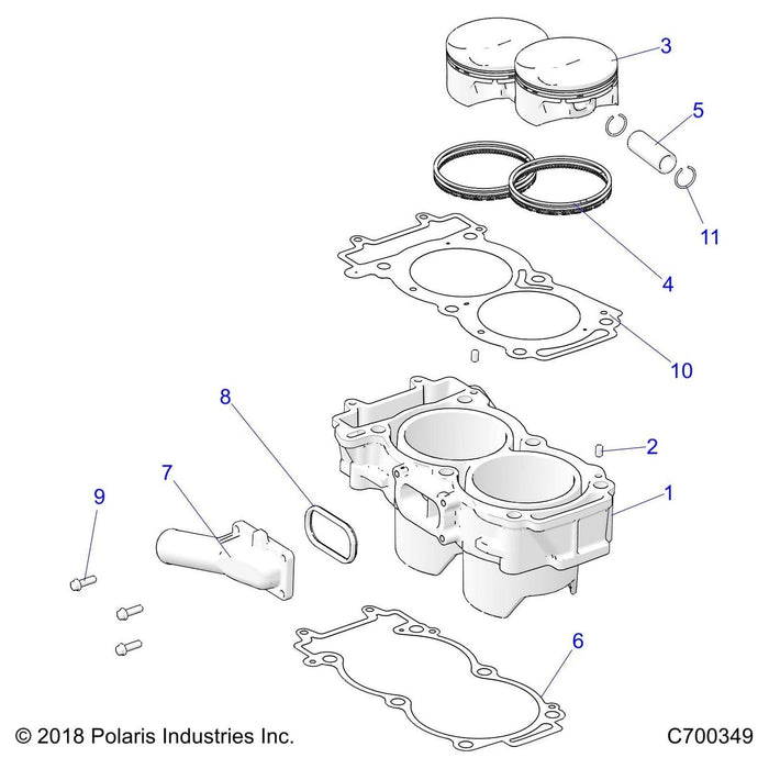 Piston Rings Kit by Polaris