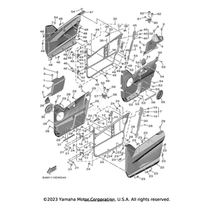 Plate 1 by Yamaha B4J-F191B-00-00 OEM Hardware B4J-F191B-00-00 Off Road Express